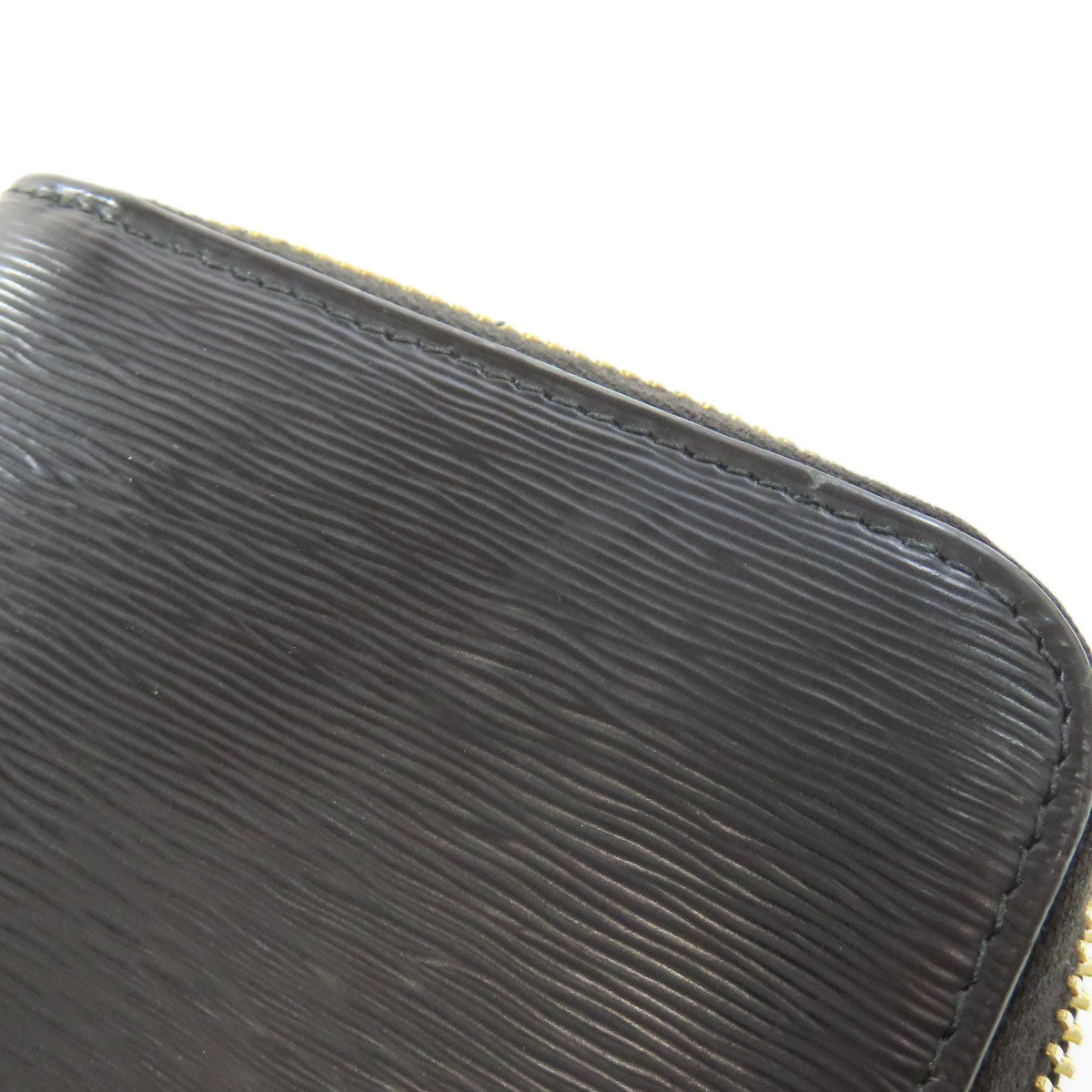PRADA Long Wallet Purse leather black Zip Around Women Used Authentic