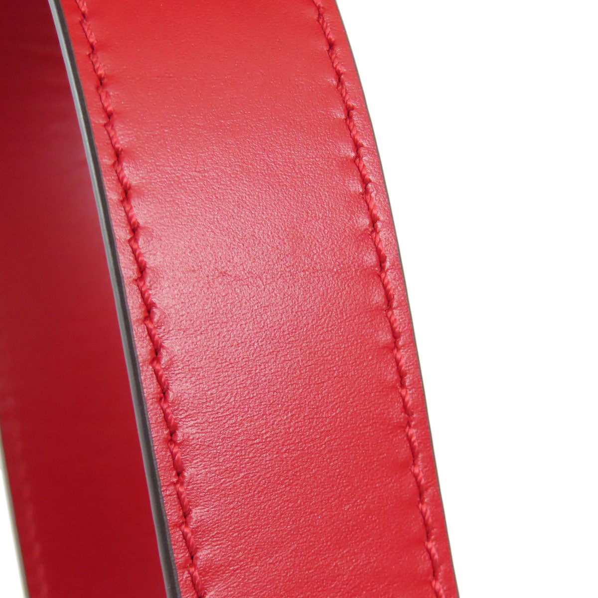 GUCCI Shoulder Bag 421882 Calfskin Red Silvi