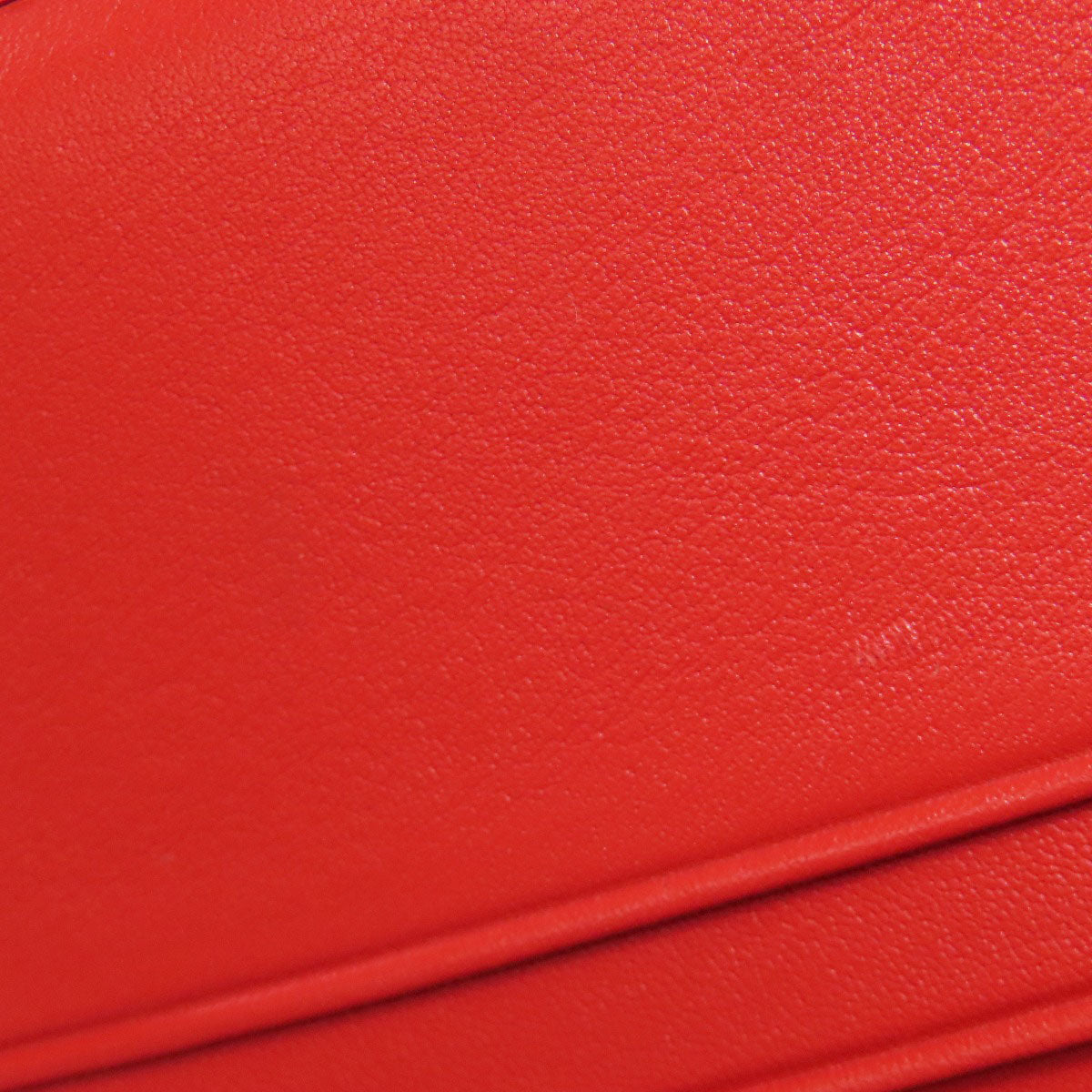PRADA Bifold Wallet 1ML018 leather Red logo Women Used Authentic