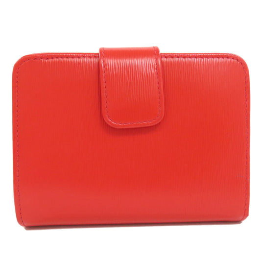 PRADA Bifold Wallet 1ML018 leather Red logo Women Used Authentic