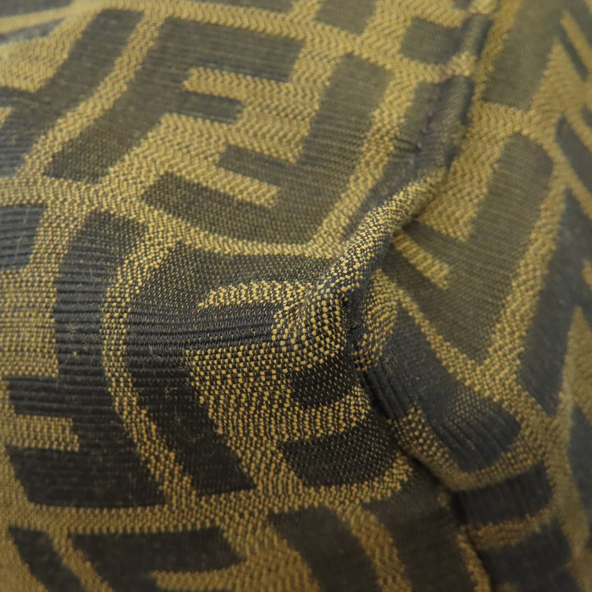 FENDI Tote Bag canvas Brown Zucca Pattern