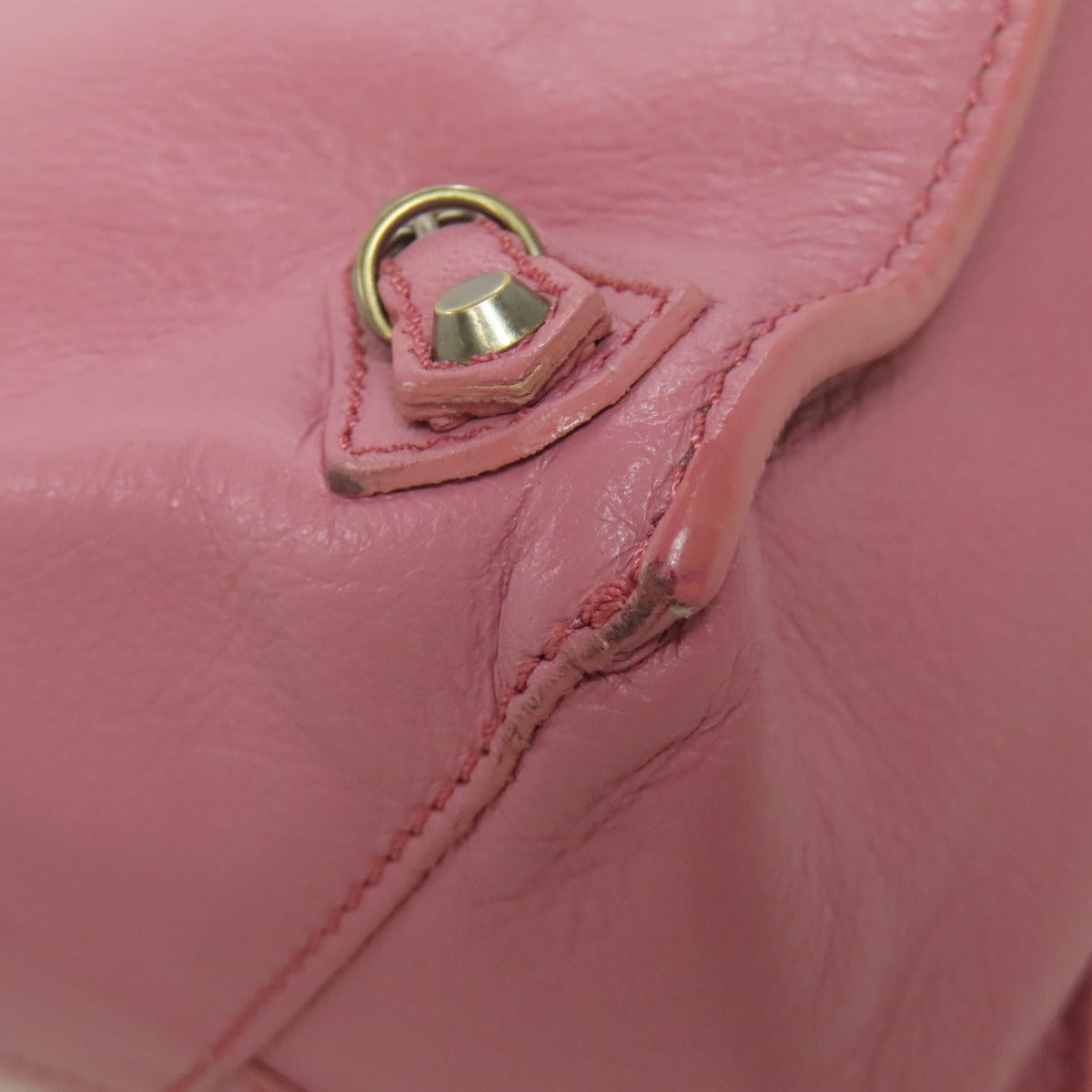 BALENCIAGA Handbag 305572 Calfskin pink Paper Bag Mini 2WAY