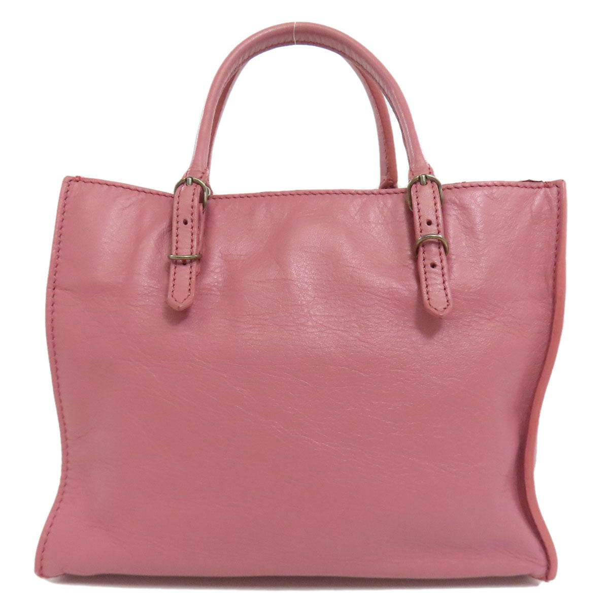 BALENCIAGA Handbag 305572 Calfskin pink Paper Bag Mini 2WAY