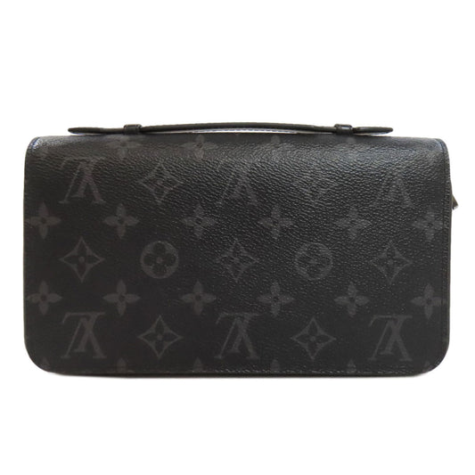 LOUIS VUITTON business bag M61698 Monogram Eclipse black Zippy XL mens Used Authentic