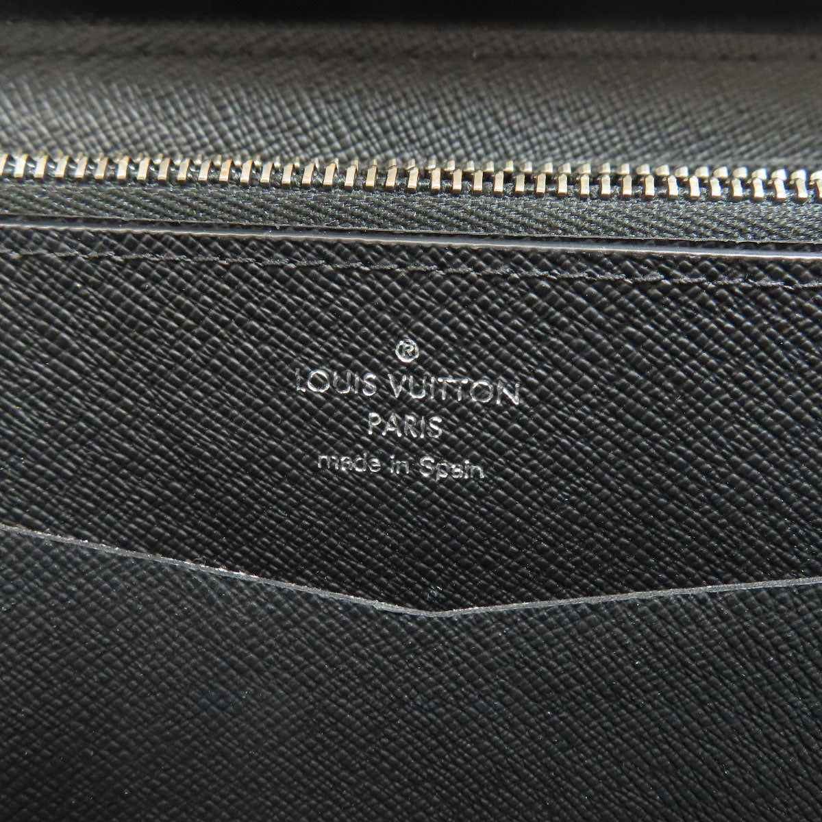 LOUIS VUITTON business bag M61698 Monogram Eclipse black Zippy XL mens Used Authentic