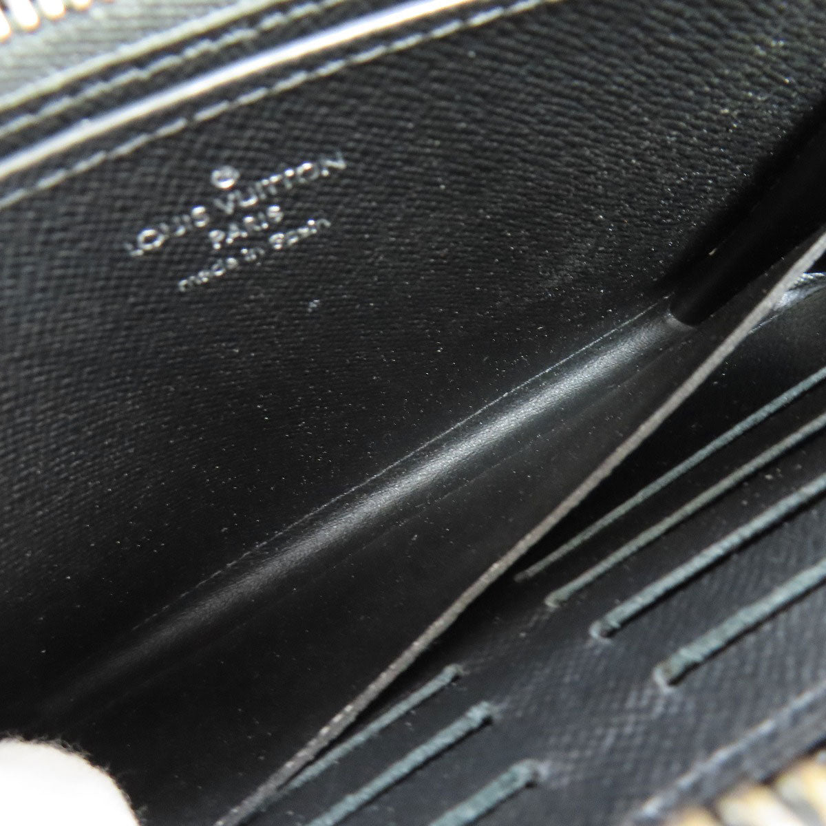 LOUIS VUITTON business bag M61698 Monogram Eclipse black Zippy XL mens Used Authentic