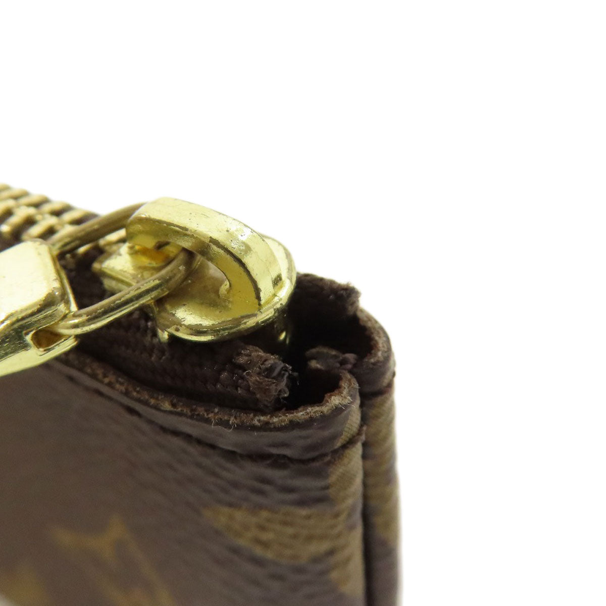 LOUIS VUITTON Coin case M62650 Monogram canvas Brown Pochette Kle Women(Unisex) Used Authentic