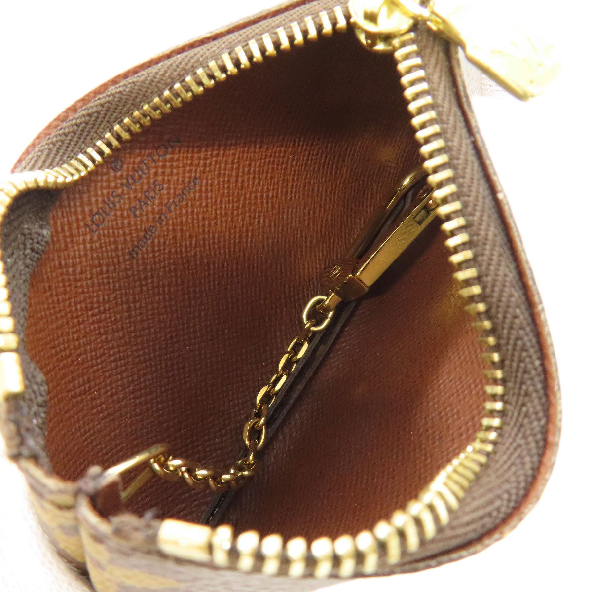 LOUIS VUITTON Coin case M62650 Monogram canvas Brown Pochette Kle Women(Unisex) Used Authentic
