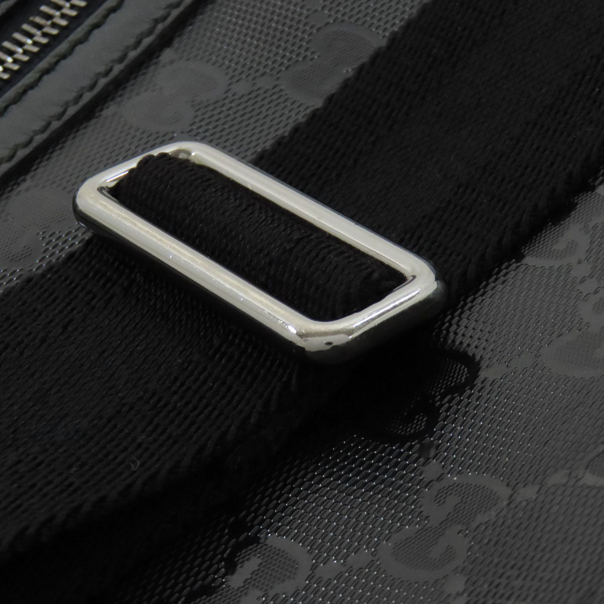 GUCCI Shoulder Bag 211107 PVC black GG implementation