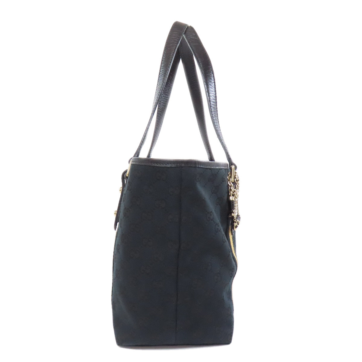 GUCCI Handbag 137396 canvas black GG Women Used Authentic