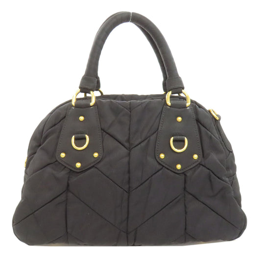 PRADA Handbag Nylon black 2WAY