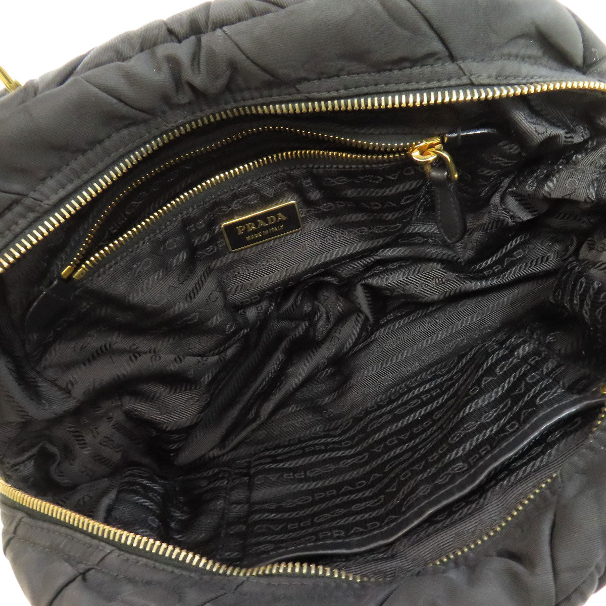 PRADA Handbag Nylon black 2WAY