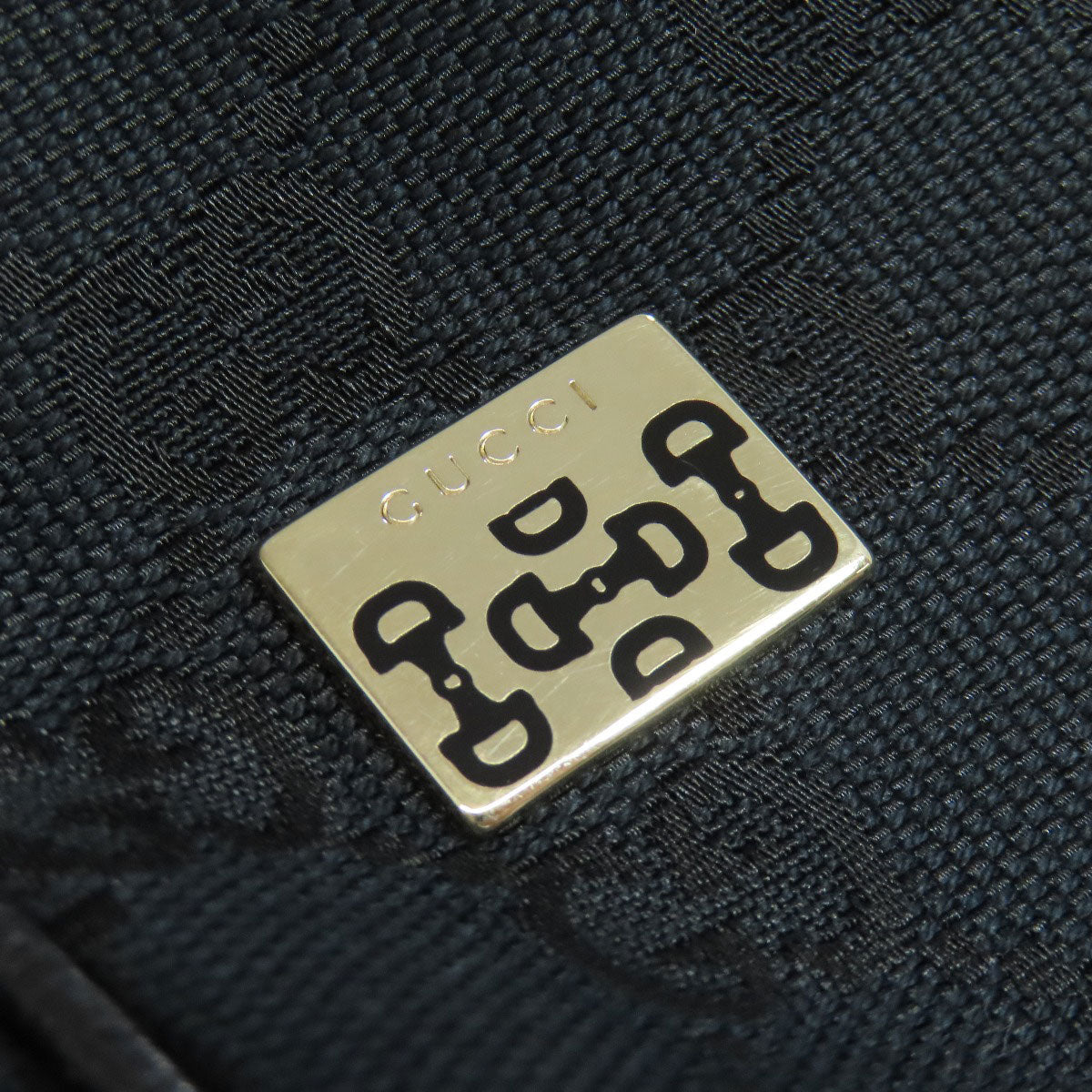 GUCCI Handbag 145810 canvas black GG pattern Women Used Authentic