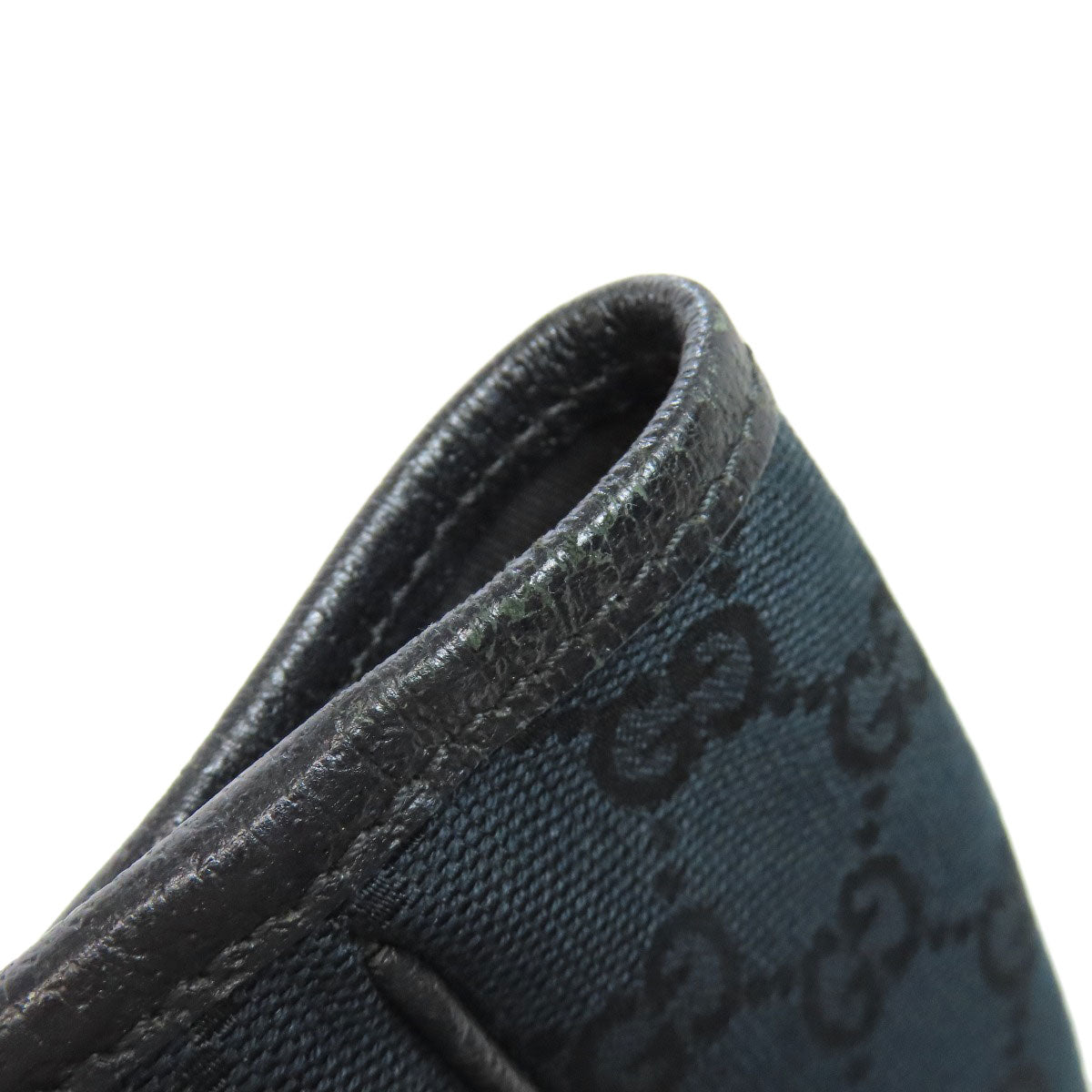 GUCCI Handbag 145810 canvas black GG pattern Women Used Authentic