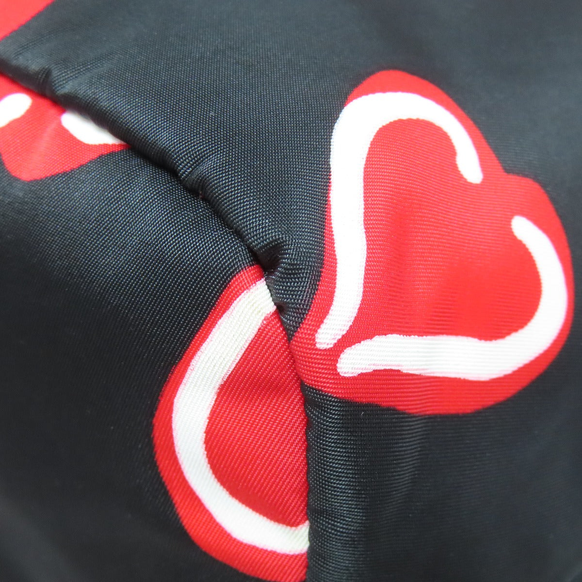 PRADA Tote Bag Nylon black Heart motif 2WAY