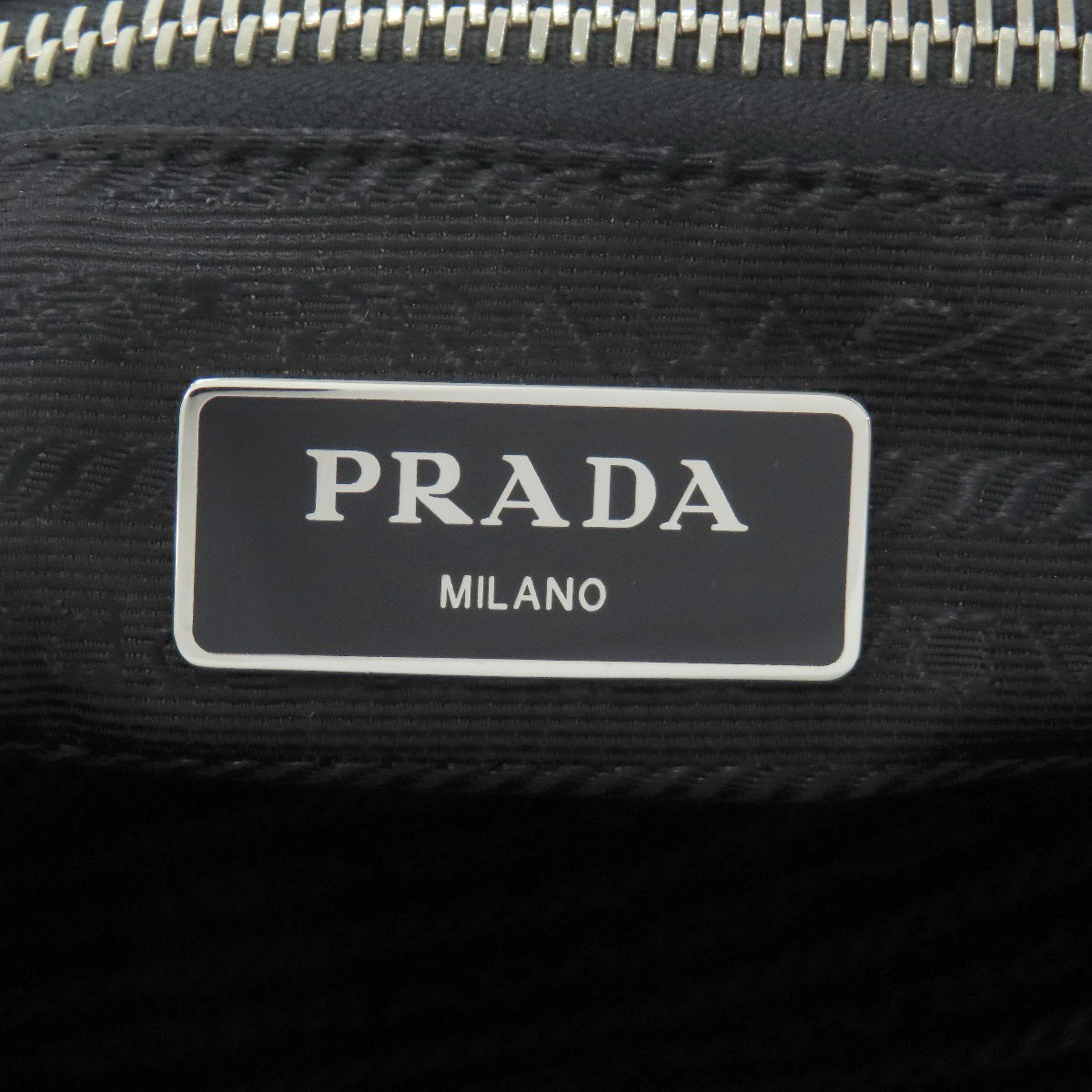 PRADA Tote Bag Nylon black Heart motif 2WAY