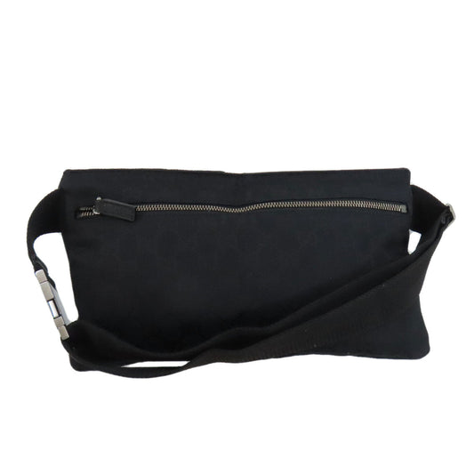 GUCCI Sling bag 28566 canvas black GG pattern