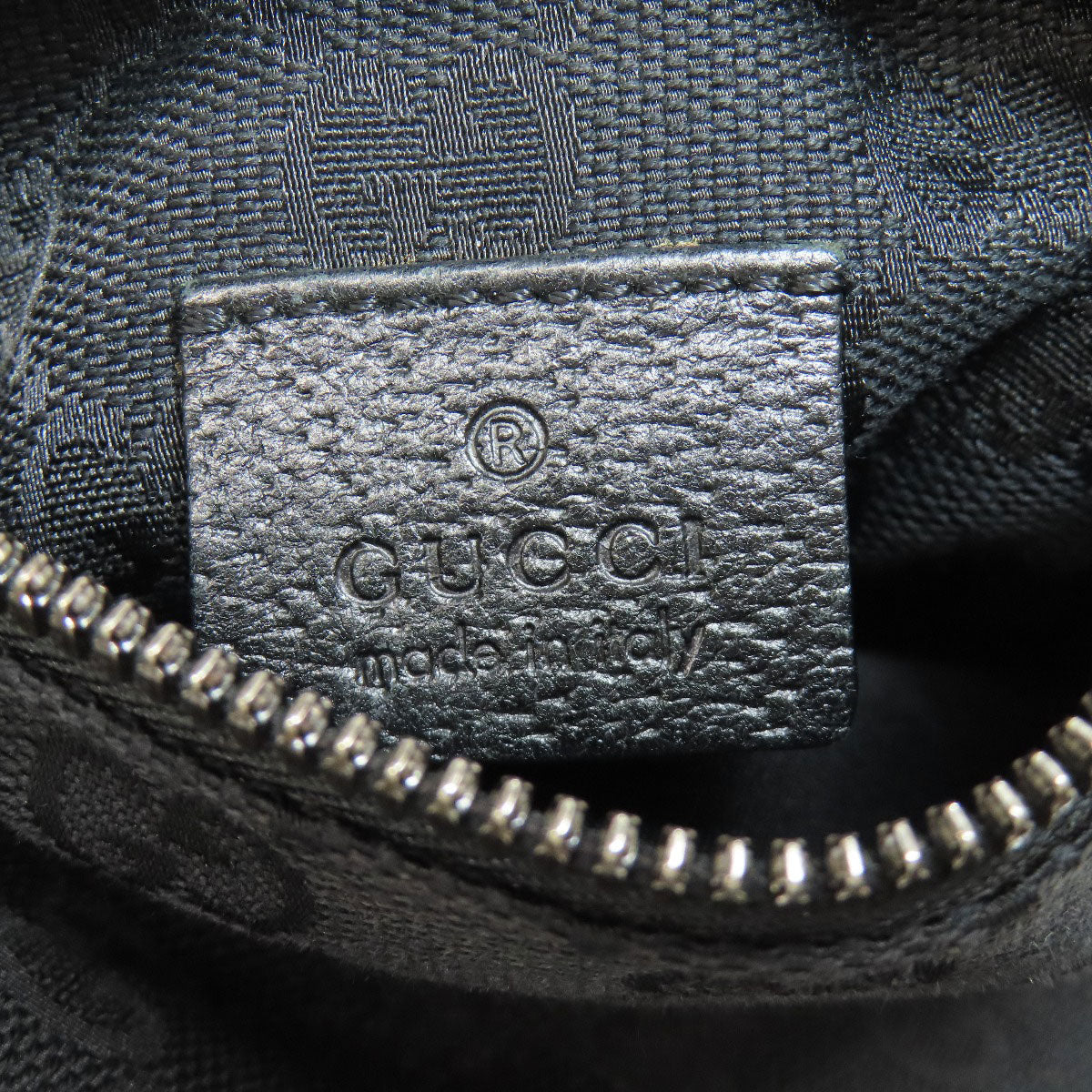 GUCCI Sling bag 28566 canvas black GG pattern