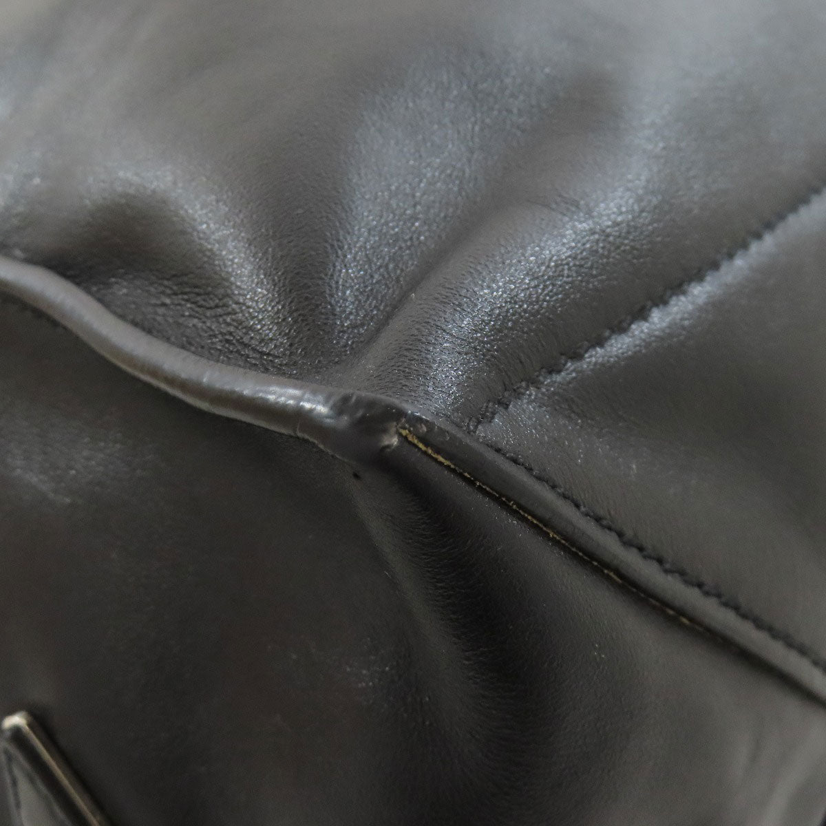 PRADA Tote Bag 1BG002 Calfskin black logo