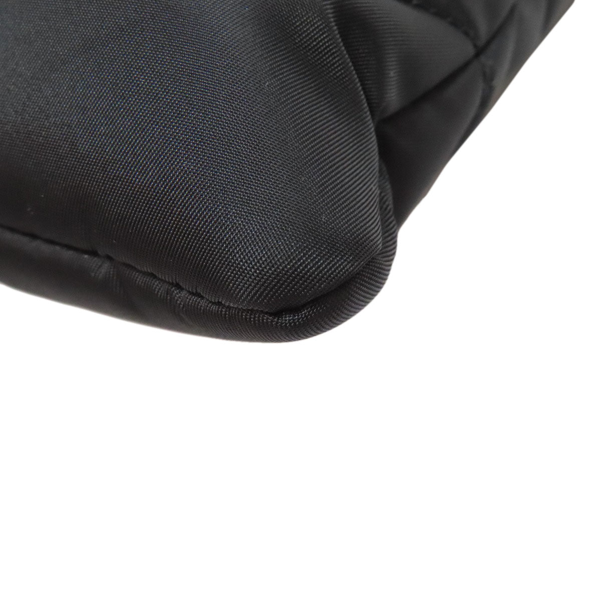 SAINT LAURENT Tote Bag Nylon black logo Women Used Authentic