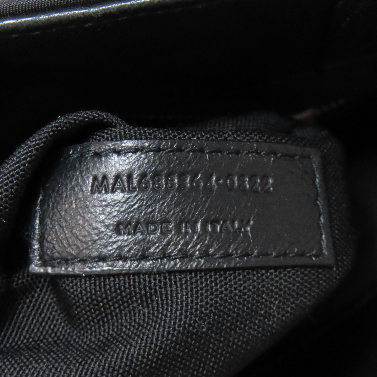 SAINT LAURENT Tote Bag Nylon black logo Women Used Authentic