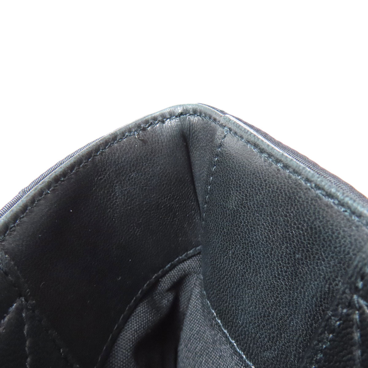 SAINT LAURENT Tote Bag Nylon black logo Women Used Authentic