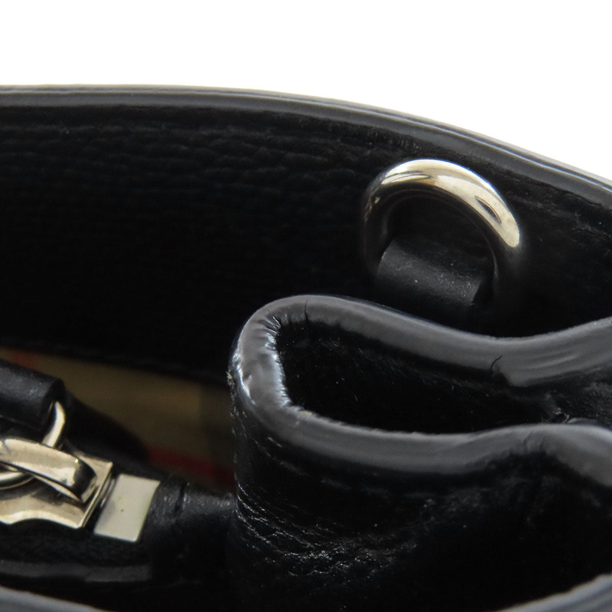BURBERRY Handbag leather black 2WAY