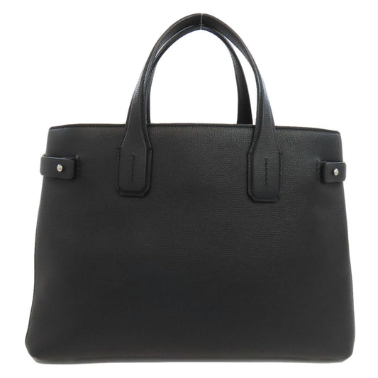 BURBERRY Handbag leather black 2WAY