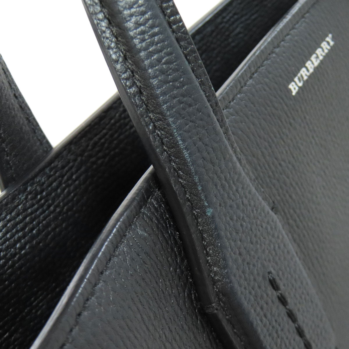 BURBERRY Handbag leather black 2WAY