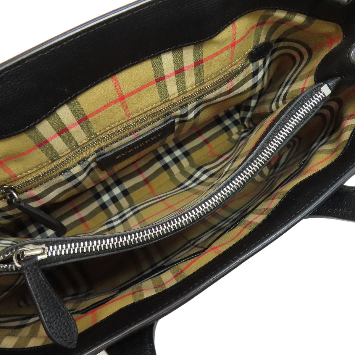 BURBERRY Handbag leather black 2WAY