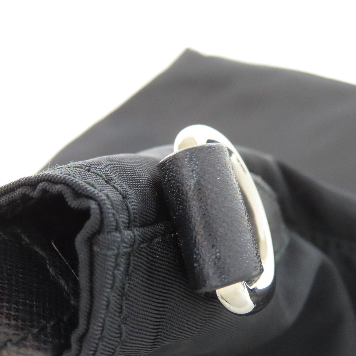 PRADA Tote Bag Nylon black logoMetal 2WAY