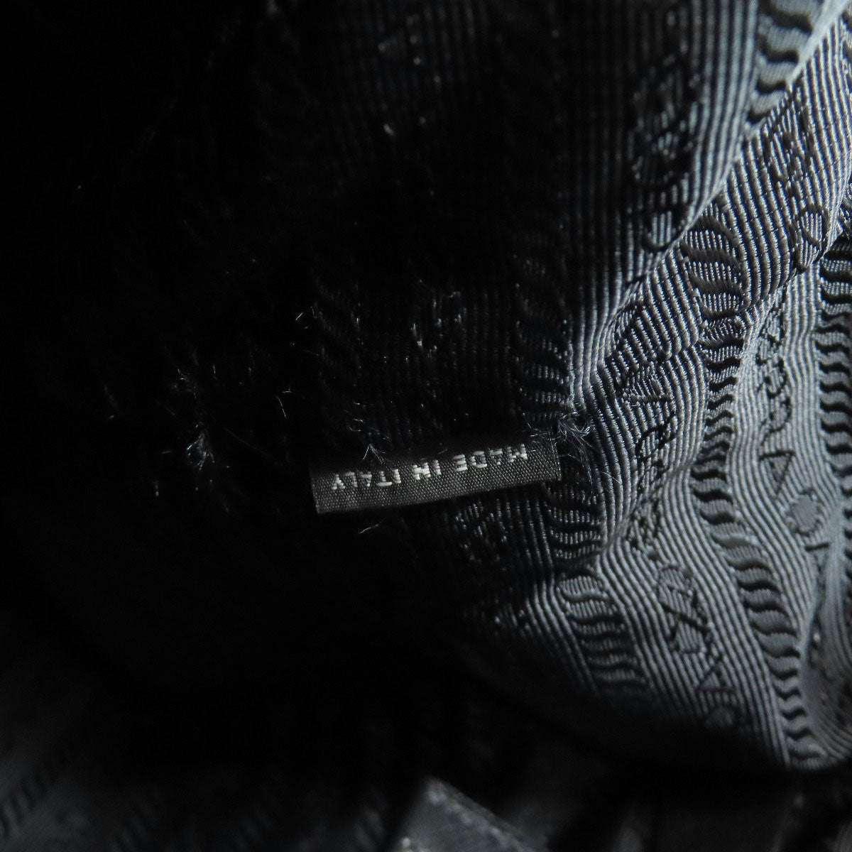 PRADA Tote Bag Nylon black logoMetal 2WAY