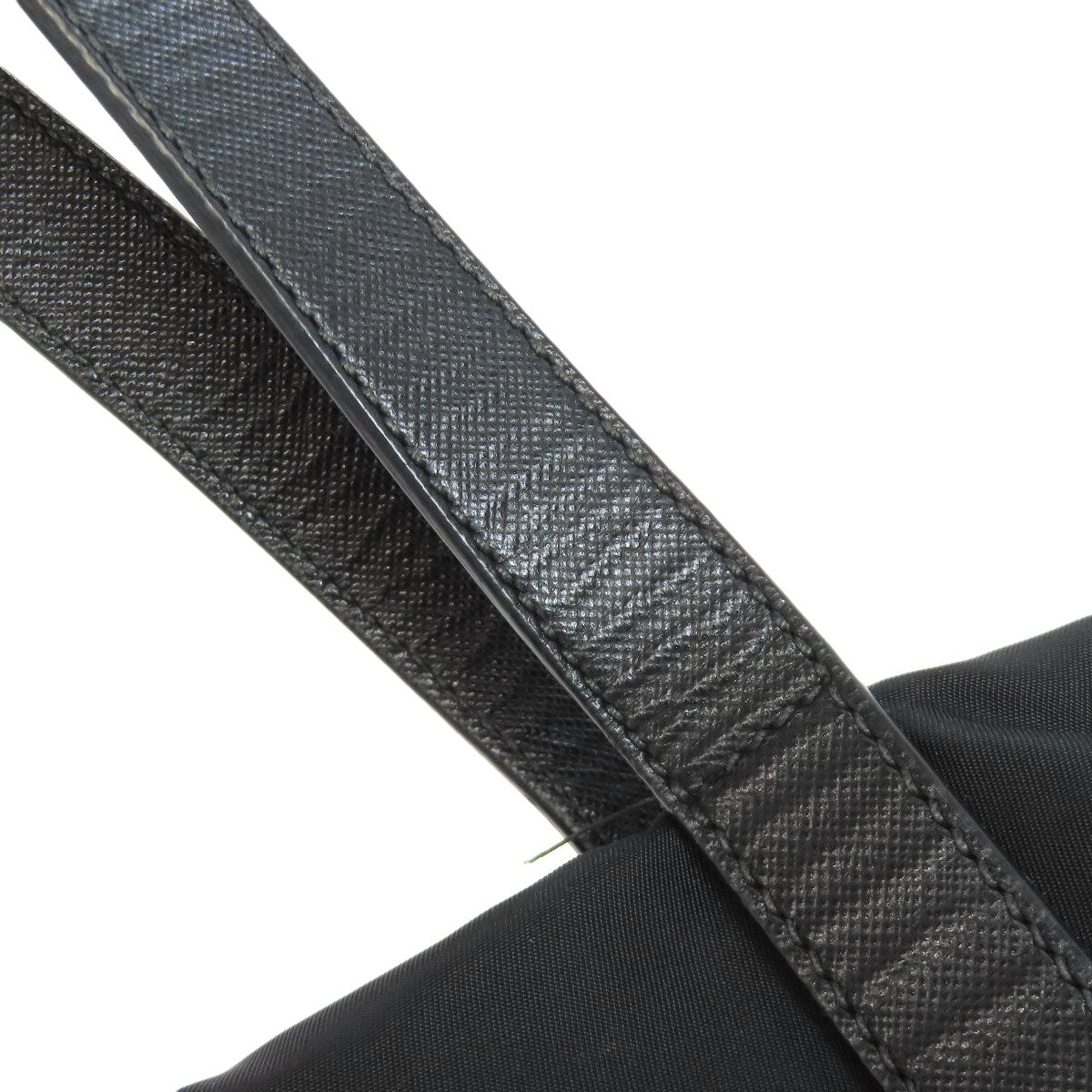 PRADA Tote Bag Nylon black logoMetal Women Used Authentic