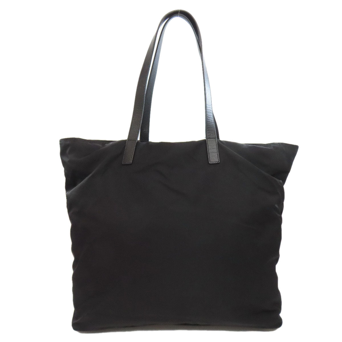PRADA Tote Bag Nylon black logoMetal Women Used Authentic