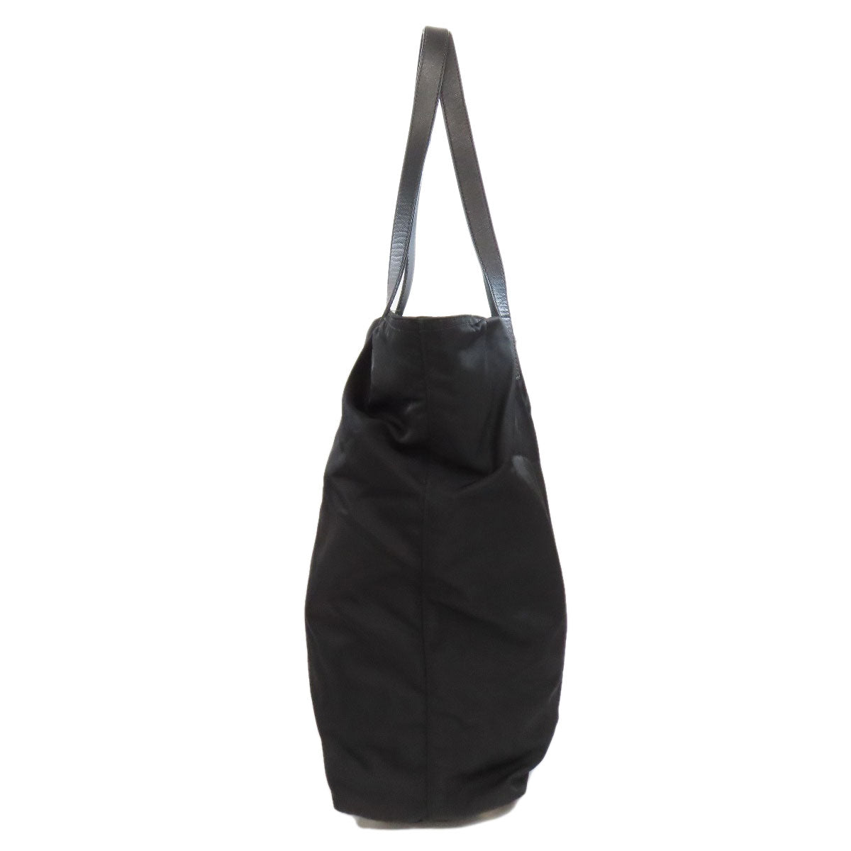 PRADA Tote Bag Nylon black logoMetal Women Used Authentic