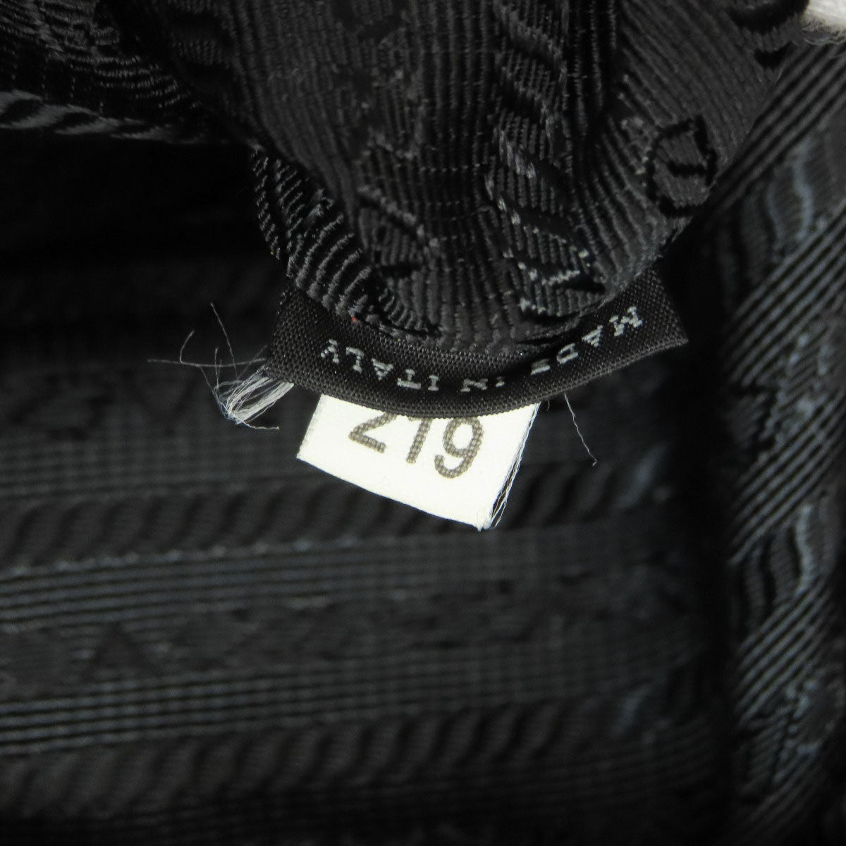 PRADA Tote Bag Nylon black logoMetal Women Used Authentic