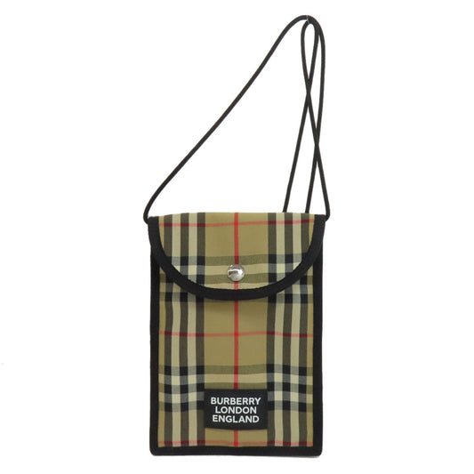BURBERRY Shoulder Bag canvas beige Nova Check Sacoche