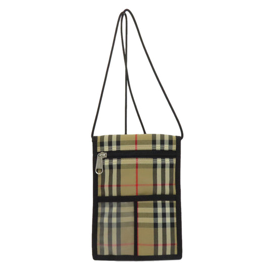 BURBERRY Shoulder Bag canvas beige Nova Check Sacoche