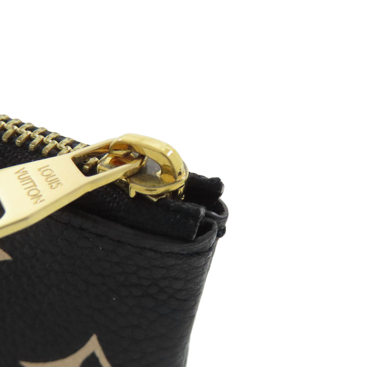 LOUIS VUITTON Coin case M80885 Empreinte, Bicolor Monogram black Card Key case Key holder Pochette Cle Women Used Authentic