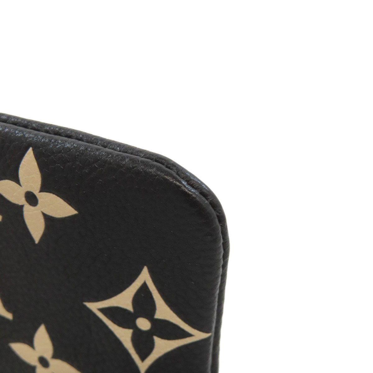 LOUIS VUITTON Coin case M80885 Empreinte, Bicolor Monogram black Card Key case Key holder Pochette Cle Women Used Authentic