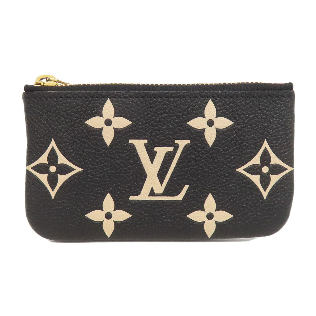 LOUIS VUITTON Coin case M80885 Empreinte, Bicolor Monogram black Card Key case Key holder Pochette Cle Women Used Authentic