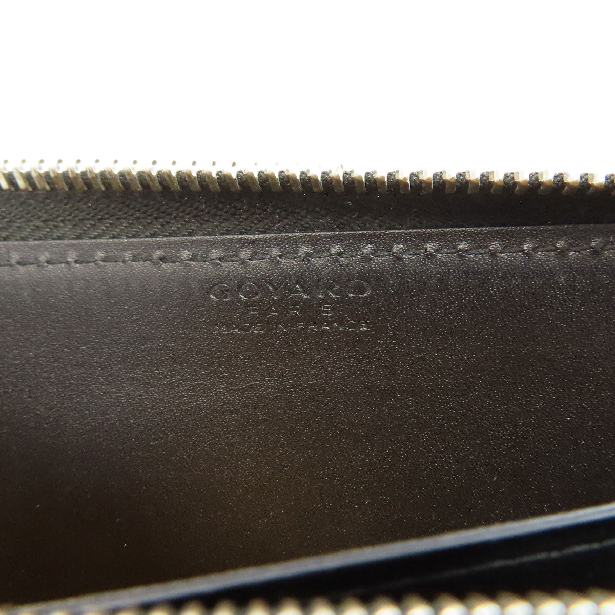 GOYARD Long Wallet Purse PVC black Matignon GM Women Used Authentic