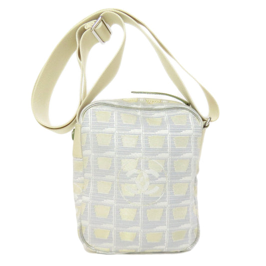 CHANEL Shoulder Bag Nylon beige New travel line Women Used Authentic