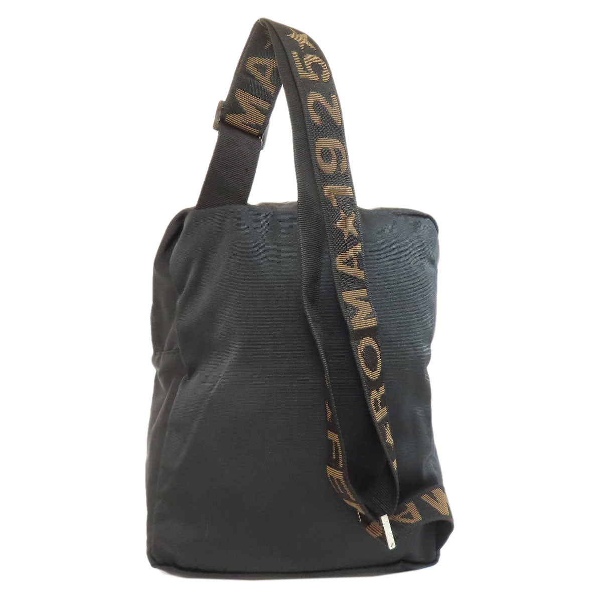 FENDI Sling bag canvas black logo Women Used Authentic