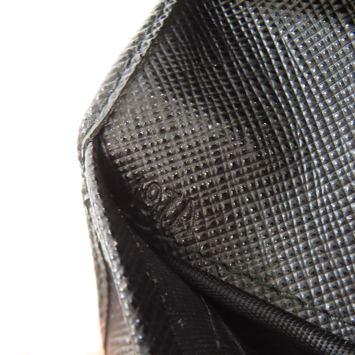 PRADA Bifold Wallet Nylon black logoMetal Women Used Authentic
