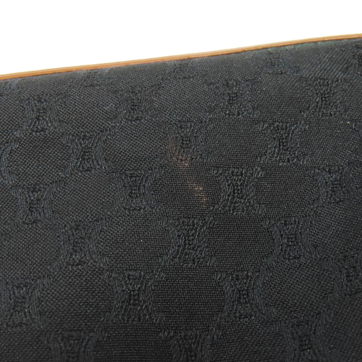 CELINE Tote Bag Nylon black Macadam Pattern Women Used Authentic