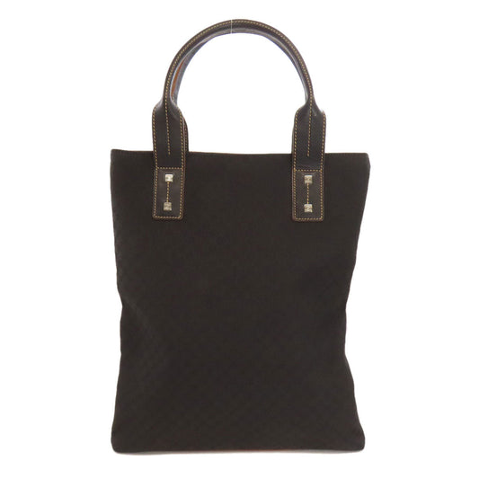 CELINE Tote Bag Nylon black Macadam Pattern Women Used Authentic