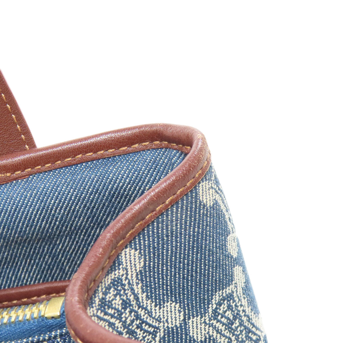 CELINE Handbag denim blue Macadam Pattern