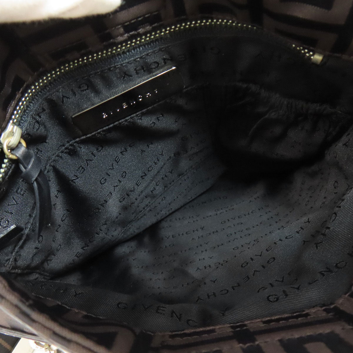 Givenchy Shoulder Bag Nylon Brown 4G all-over pattern
