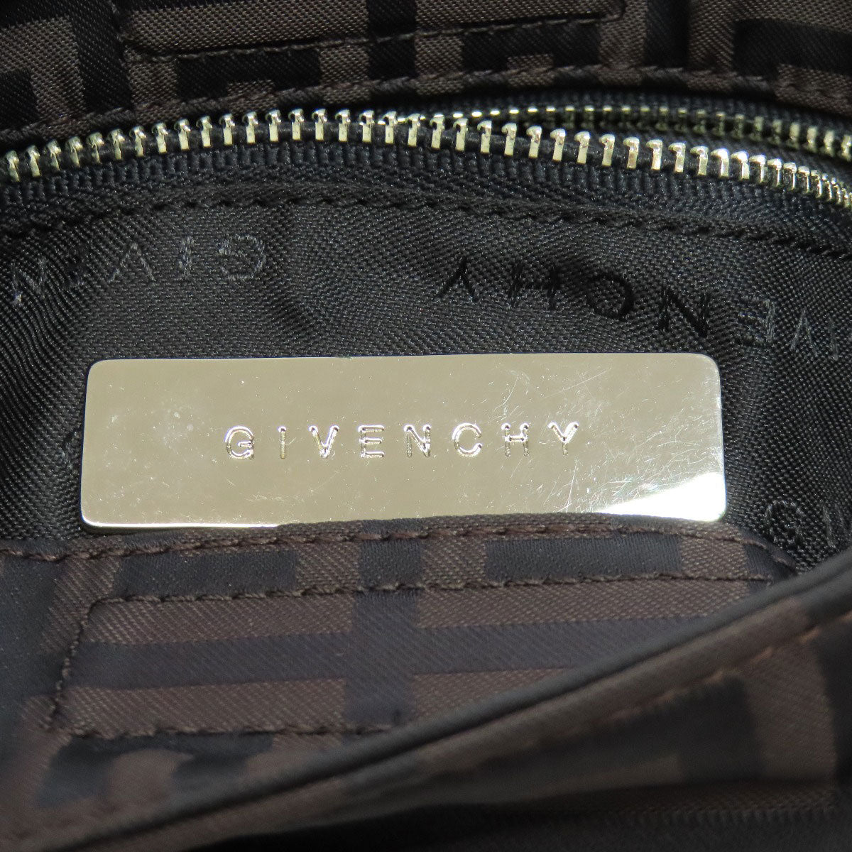 Givenchy Shoulder Bag Nylon Brown 4G all-over pattern